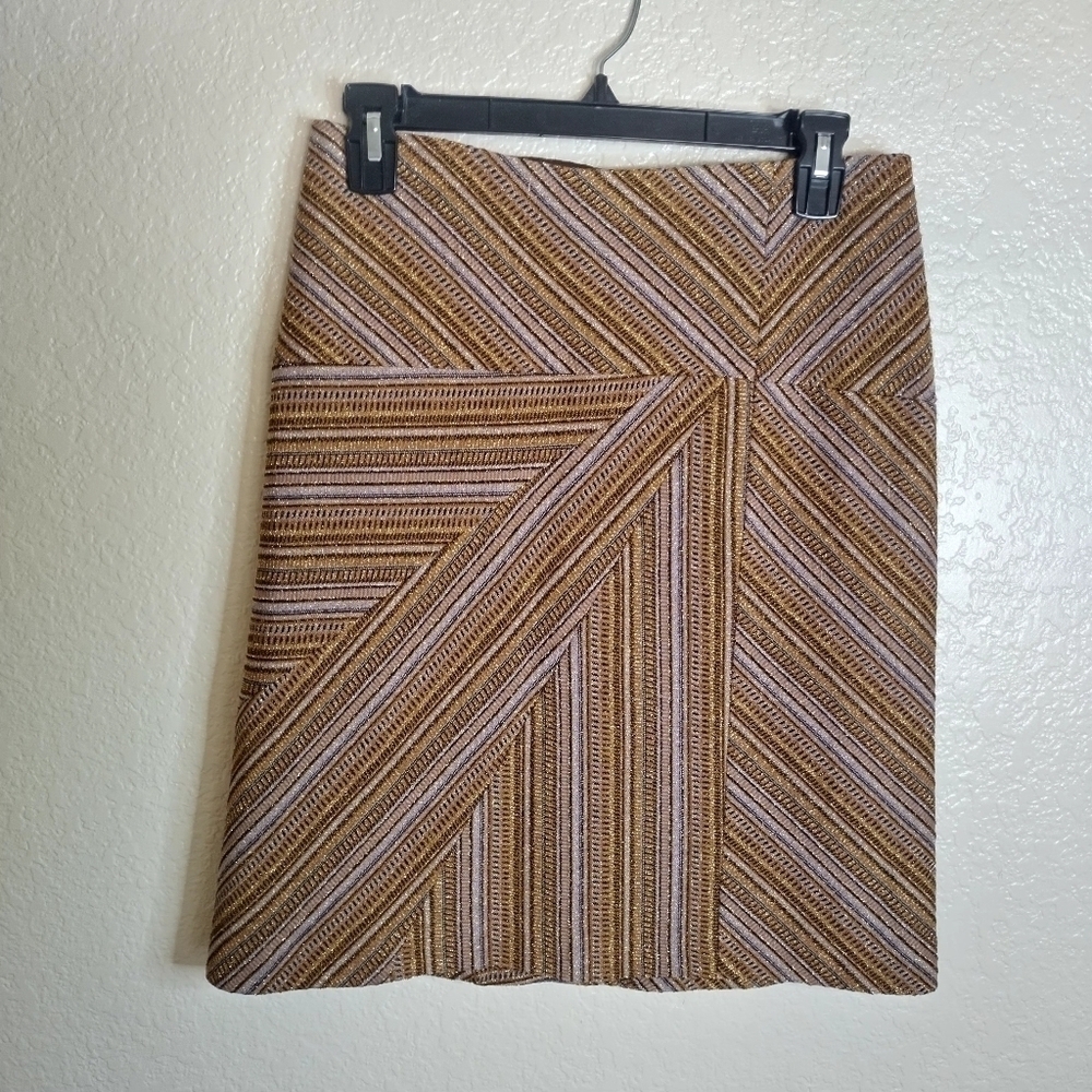 Scanlan & Theodore shimmery pencil skirt sz 8 - Picture 3 of 11